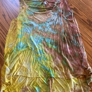 Women’s xl hobo flowy tank tie dye